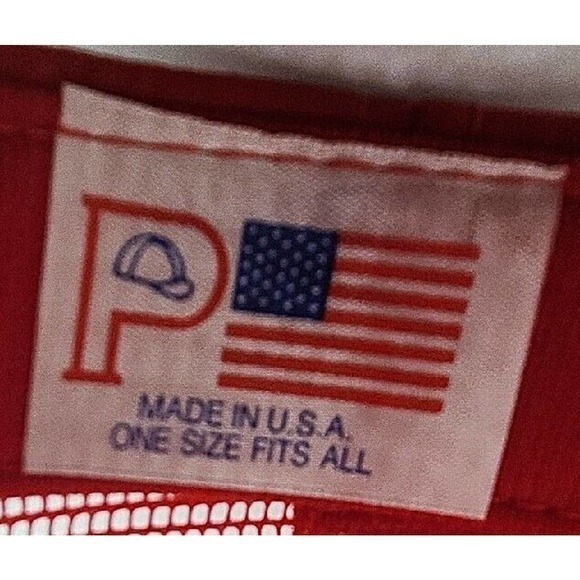 Vintage Union Pacific Trucker Hat Red/White Rope Embroidered USA - Picture 7 of 7